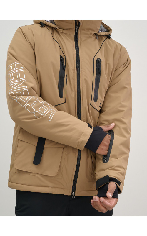 Мужской горнолыжный костюм: куртка и полукомбинезон для зимы