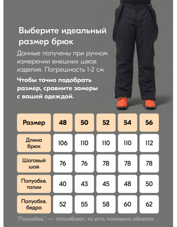 Мужской горнолыжный костюм: куртка и полукомбинезон для зимы