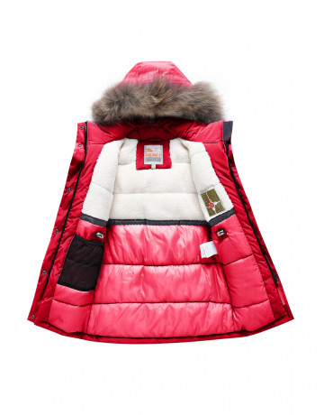 Детская зимняя куртка-парка для девочки.