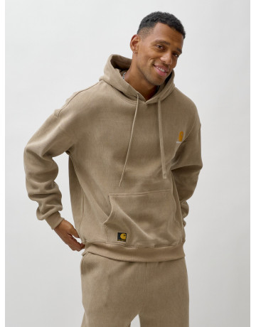 Мужской демисезонный спортивный костюм на флисе, бежевый, для спорта в Тюмени