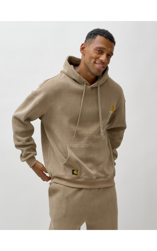 Мужской демисезонный спортивный костюм на флисе, бежевый, для спорта в Тюмени