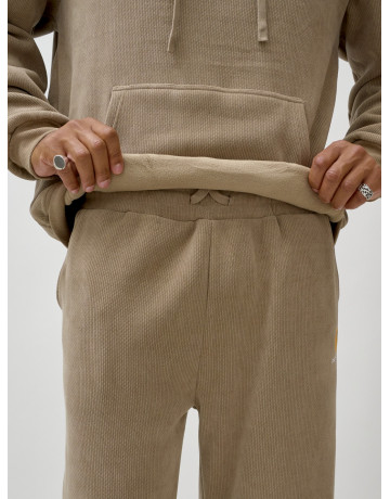 Мужской демисезонный спортивный костюм на флисе, бежевый, для спорта в Тюмени