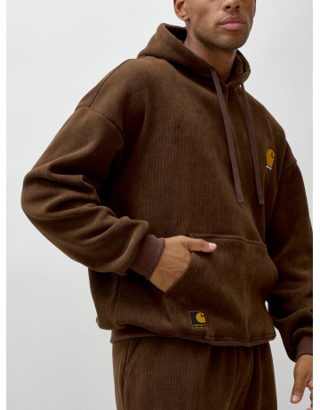 Мужской демисезонный спортивный костюм на флисе, коричневый, для спорта. в Тюмени