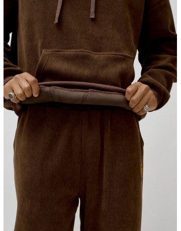 Мужской демисезонный спортивный костюм на флисе, коричневый, для спорта. в Тюмени