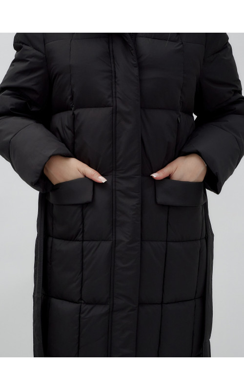 Длинный зимний пуховик для женщин