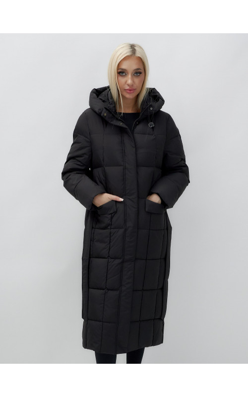 Длинный зимний пуховик для женщин