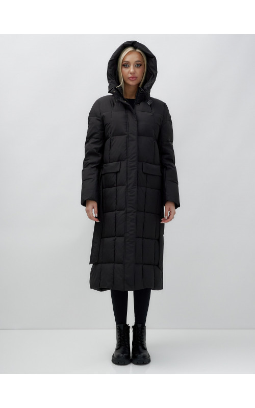 Длинный зимний пуховик для женщин