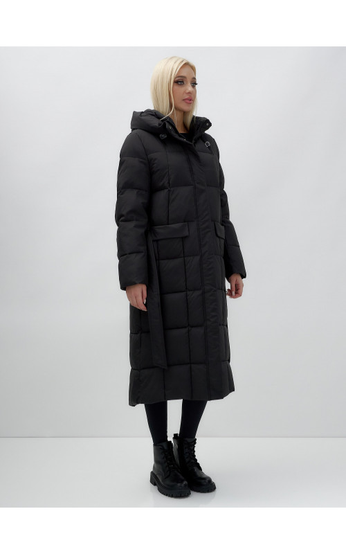Длинный зимний пуховик для женщин