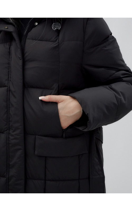 Длинный зимний пуховик для женщин