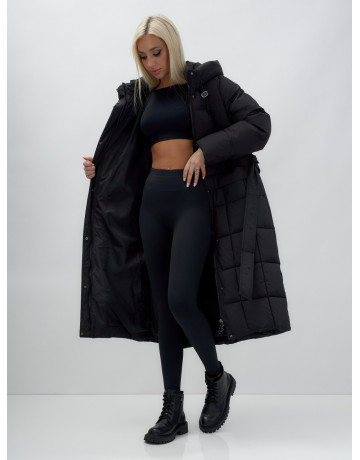 Длинный зимний пуховик для женщин