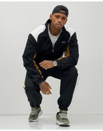 Мужской спортивный костюм для весны и лета, чёрный, для спорта. в Тюмени