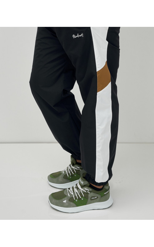 Мужской спортивный костюм для весны и лета, чёрный, для спорта. в Тюмени