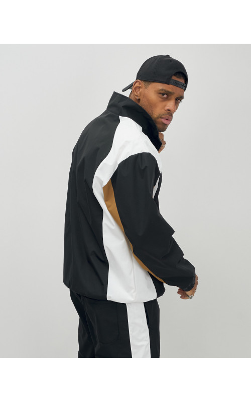 Мужской спортивный костюм для весны и лета, чёрный, для спорта. в Тюмени