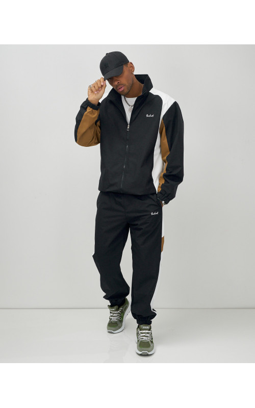 Мужской спортивный костюм для весны и лета, чёрный, для спорта. в Тюмени