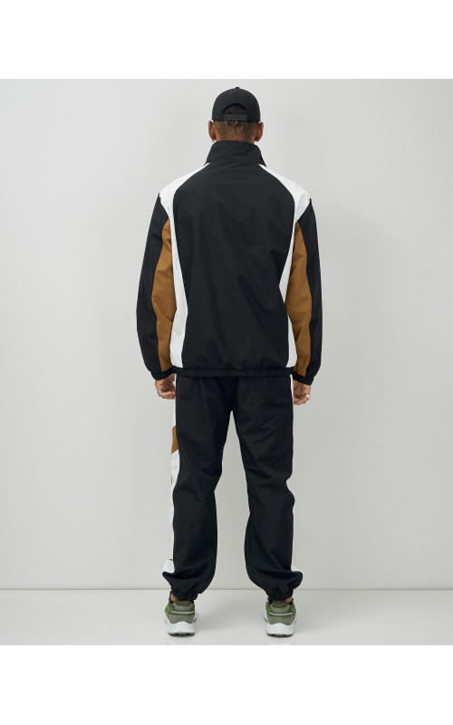 Мужской спортивный костюм для весны и лета, чёрный, для спорта. в Тюмени