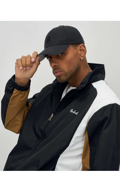 Мужской спортивный костюм для весны и лета, чёрный, для спорта. в Тюмени