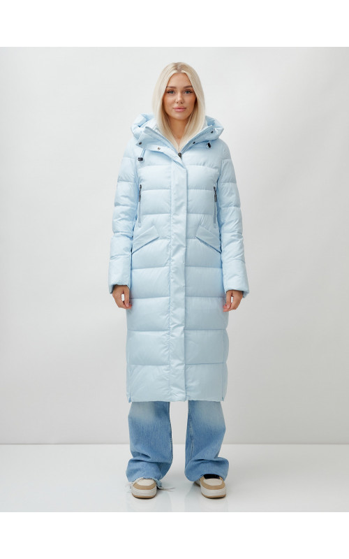 Женский зимний пуховик с капюшоном