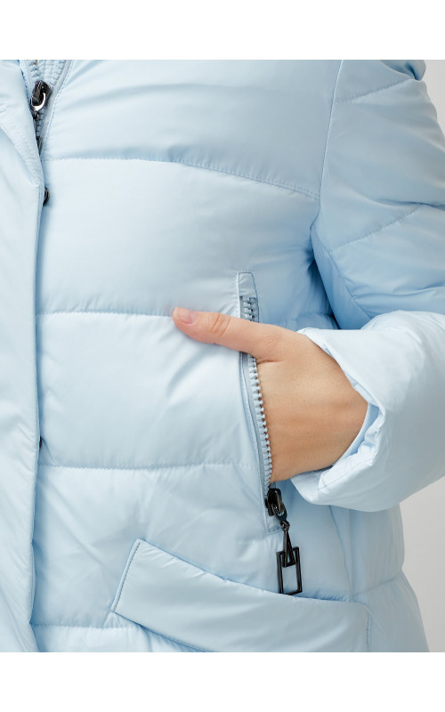 Женский зимний пуховик с капюшоном