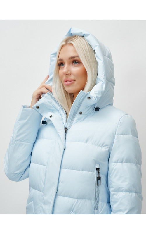 Женский зимний пуховик с капюшоном