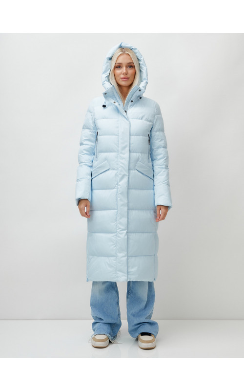 Женский зимний пуховик с капюшоном