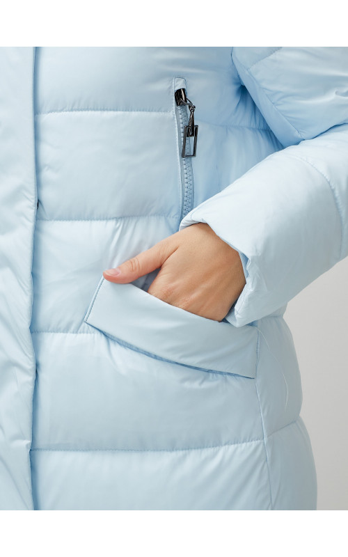 Женский зимний пуховик с капюшоном