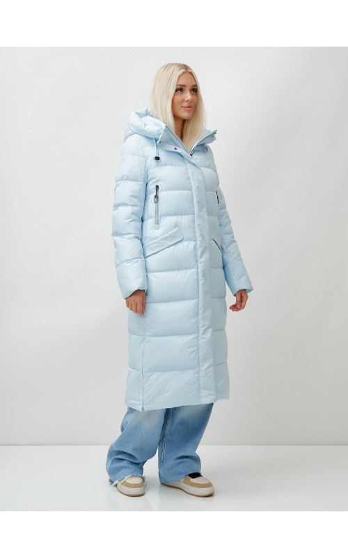 Женский зимний пуховик с капюшоном