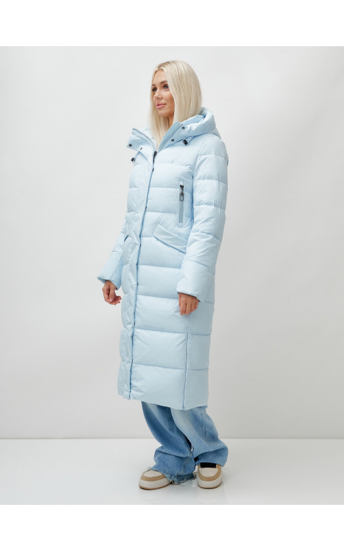 Женский зимний пуховик с капюшоном