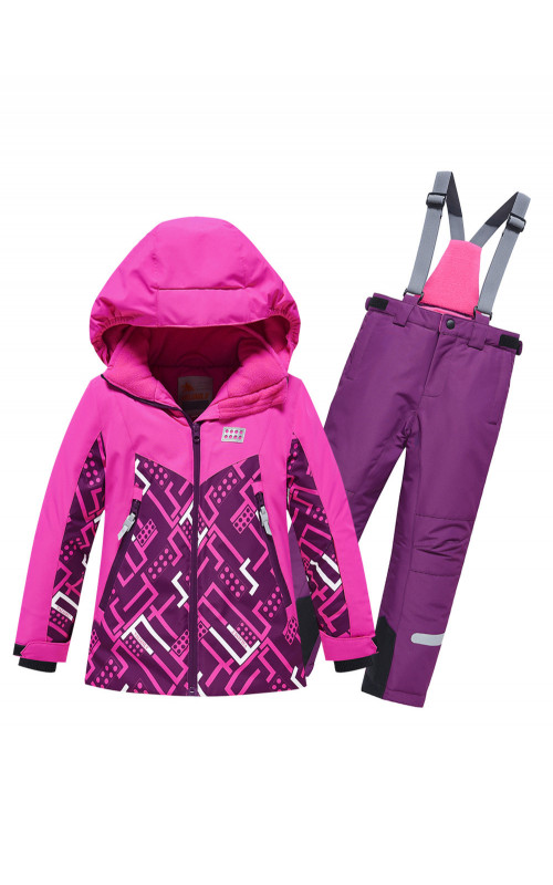 Детский горнолыжный зимний костюм для девочки.