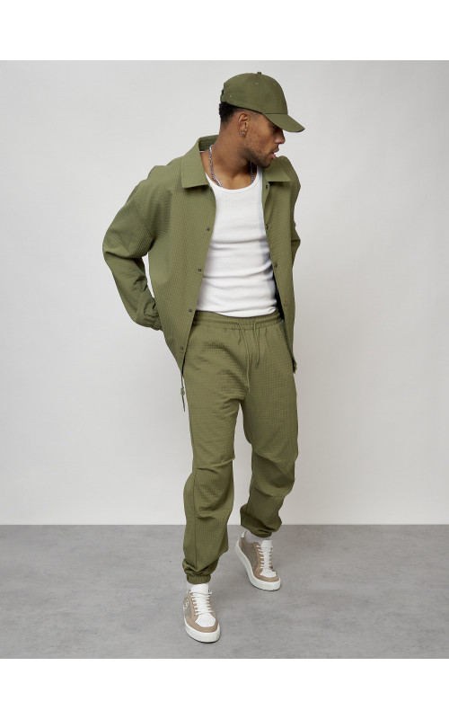 Мужской модный спортивный костюм цвета хаки для активного отдыха в Тюмени
