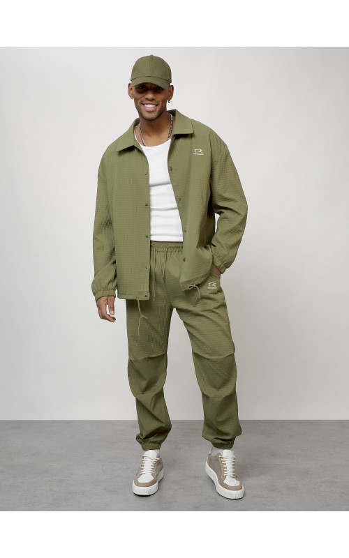 Мужской модный спортивный костюм цвета хаки для активного отдыха в Тюмени