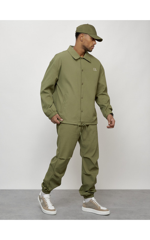 Мужской модный спортивный костюм цвета хаки для активного отдыха в Тюмени