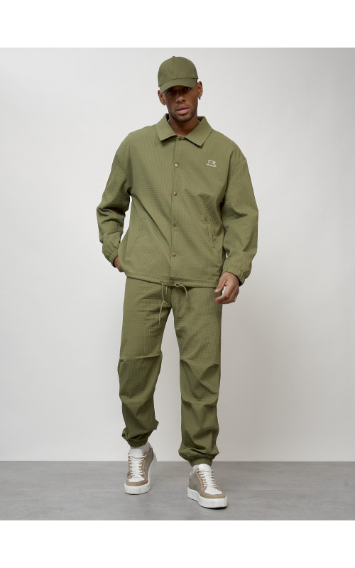 Мужской модный спортивный костюм цвета хаки для активного отдыха в Тюмени