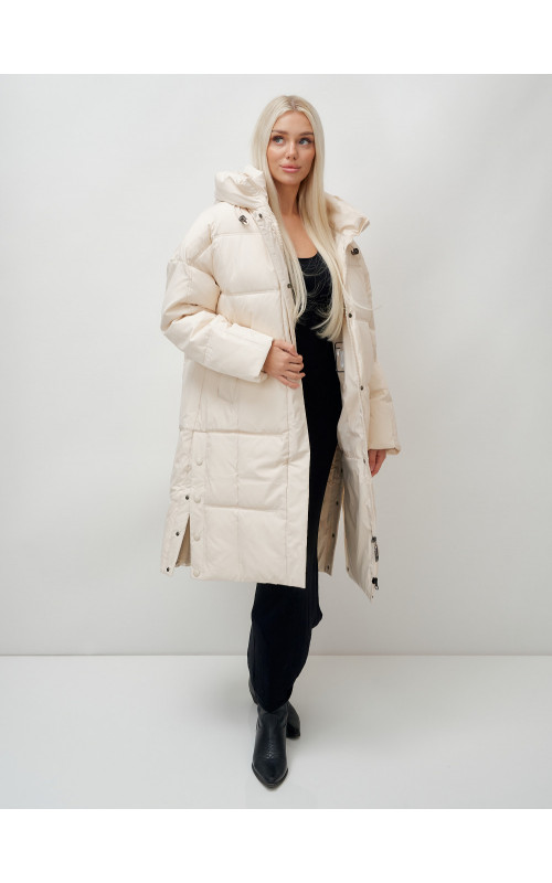 Длинный зимний пуховик для женщин