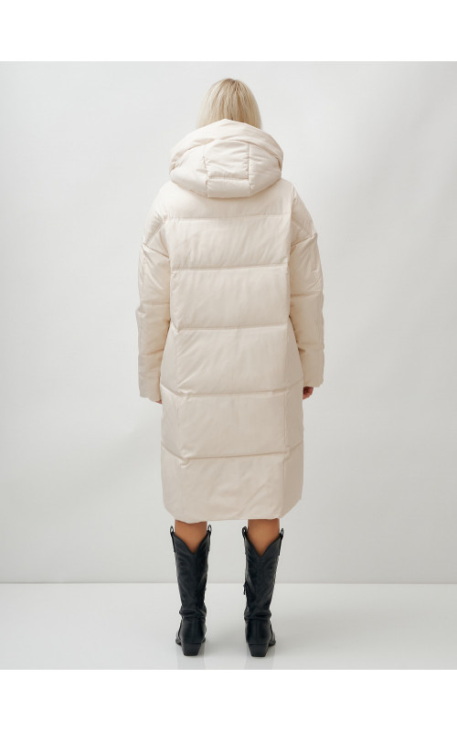 Длинный зимний пуховик для женщин