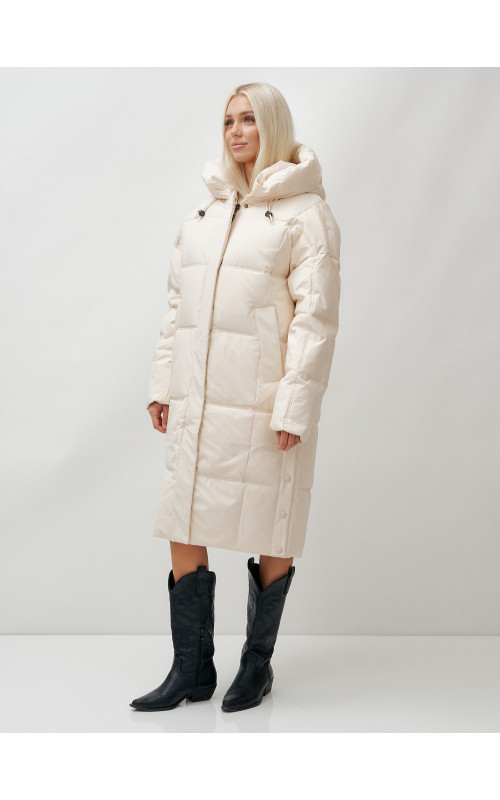 Длинный зимний пуховик для женщин
