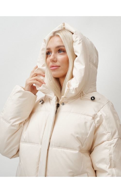 Длинный зимний пуховик для женщин