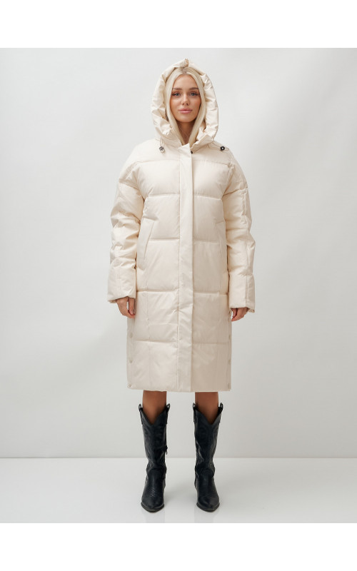 Длинный зимний пуховик для женщин