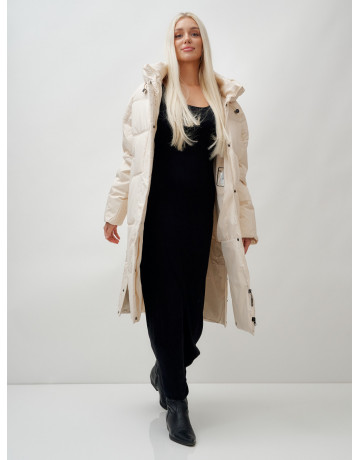 Длинный зимний пуховик для женщин