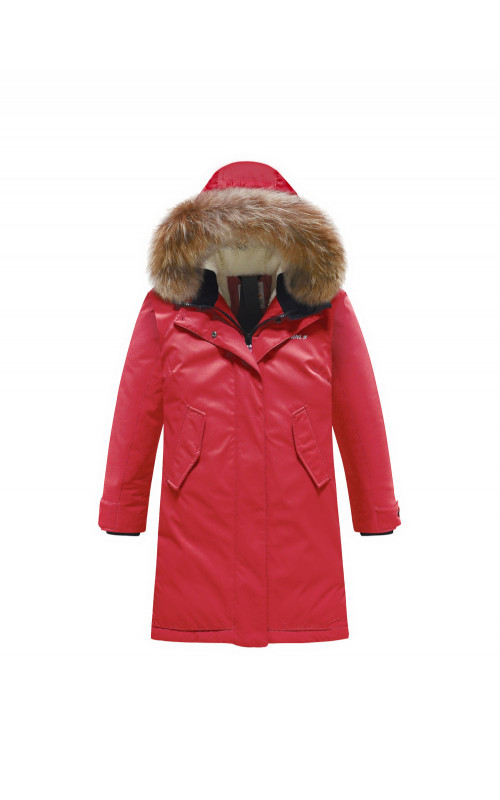 Ветро- и водонепроницаемая парка для девочки, активный отдых