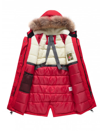 Ветро- и водонепроницаемая парка для девочки, активный отдых