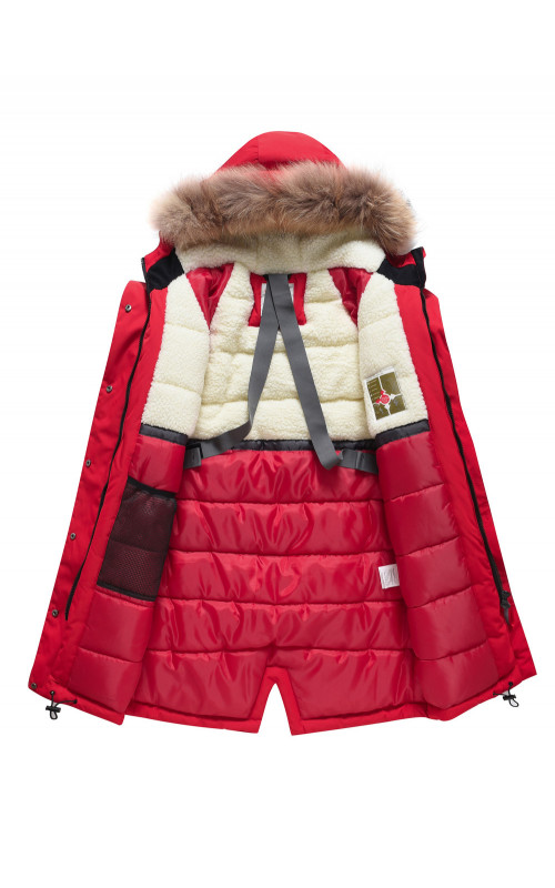 Ветро- и водонепроницаемая парка для девочки, активный отдых