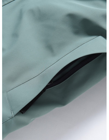 Мужская зимняя парка с капюшоном и мехом енот, зелёный, для активного отдыха в Тюмени