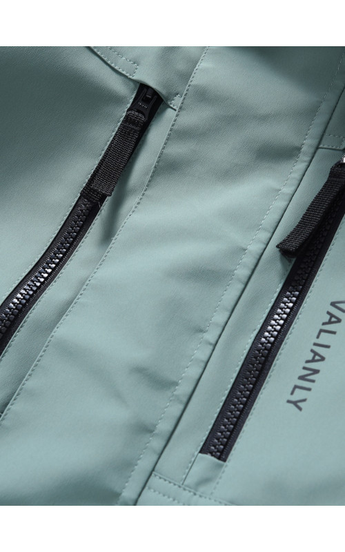 Мужская зимняя парка с капюшоном и мехом енот, зелёный, для активного отдыха в Тюмени