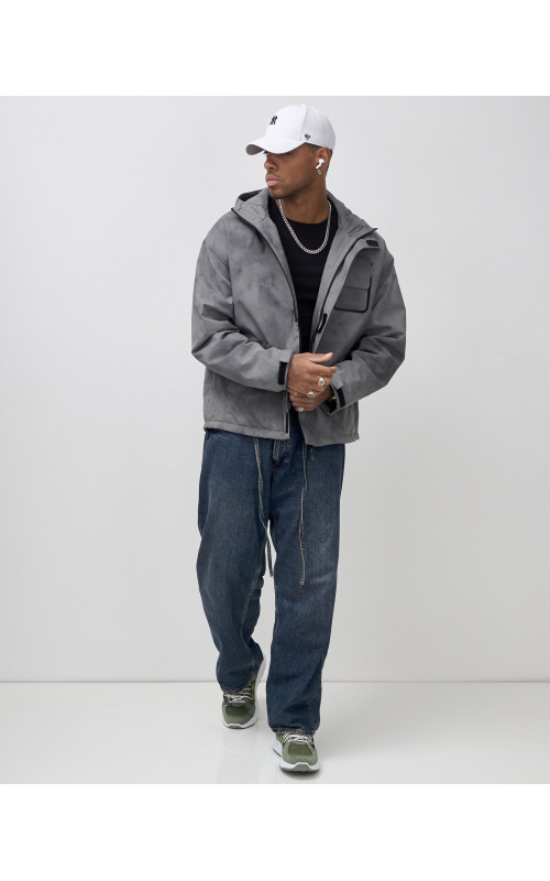 Мужская спортивная куртка для весны и осени, серый, для спорта в Тюмени