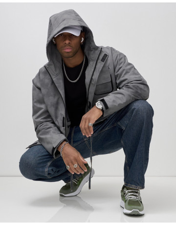 Мужская спортивная куртка для весны и осени, серый, для спорта в Тюмени