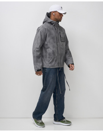 Мужская спортивная куртка для весны и осени, серый, для спорта в Тюмени