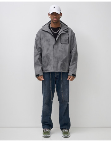 Мужская спортивная куртка для весны и осени, серый, для спорта в Тюмени