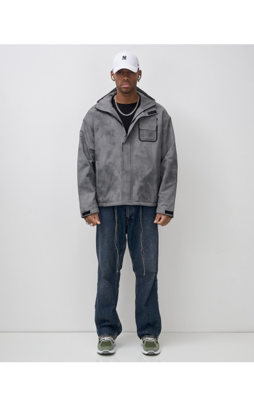 Мужская спортивная куртка для весны и осени, серый, для спорта в Тюмени