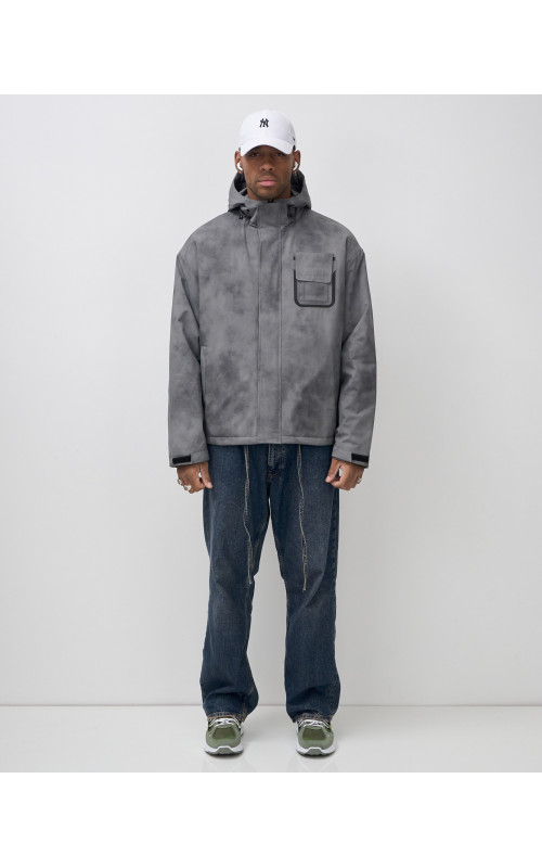 Мужская спортивная куртка для весны и осени, серый, для спорта в Тюмени