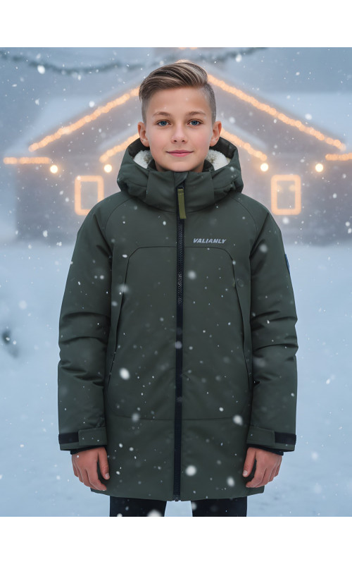 Зимняя парка для мальчика-подростка.